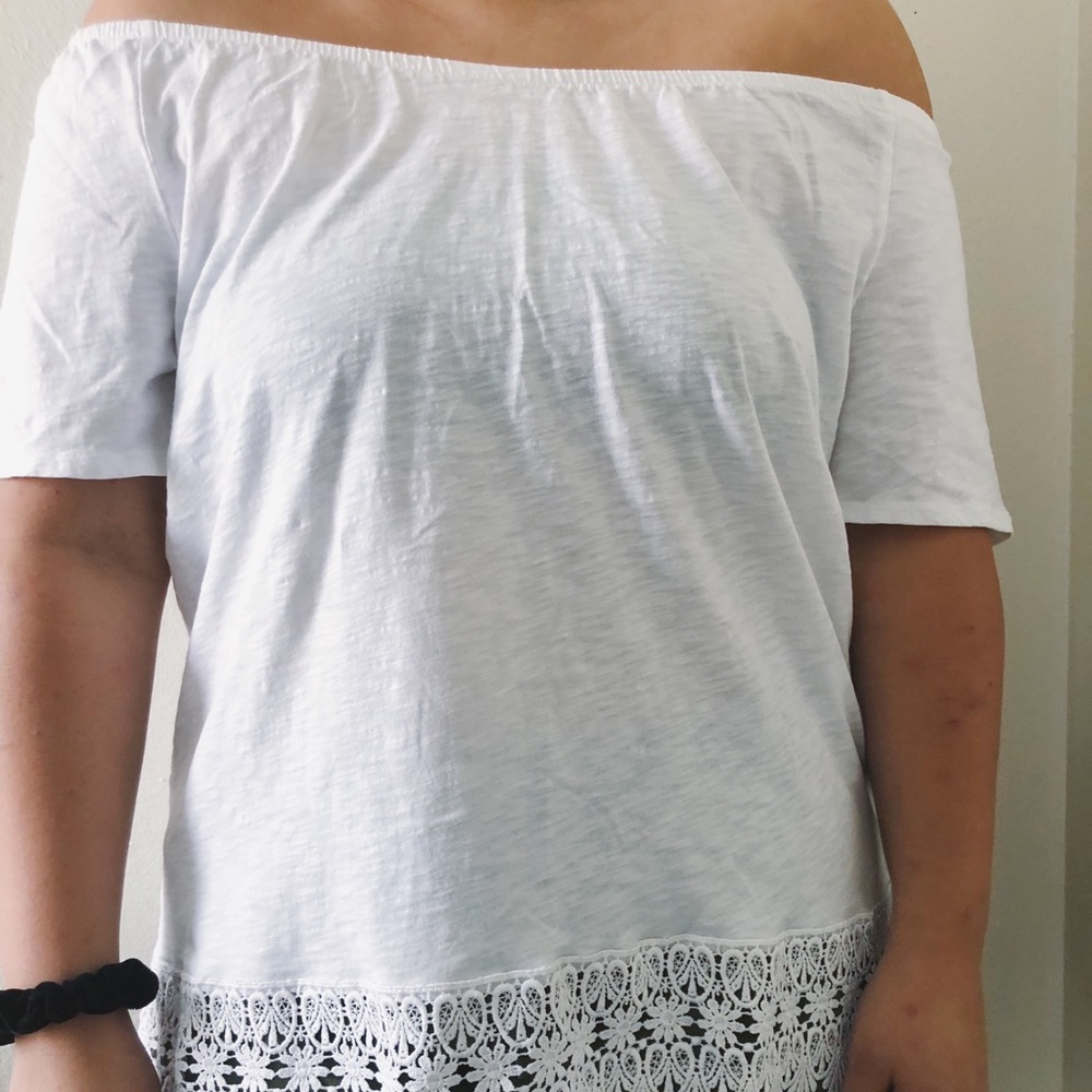 Off the shoulder top with lace